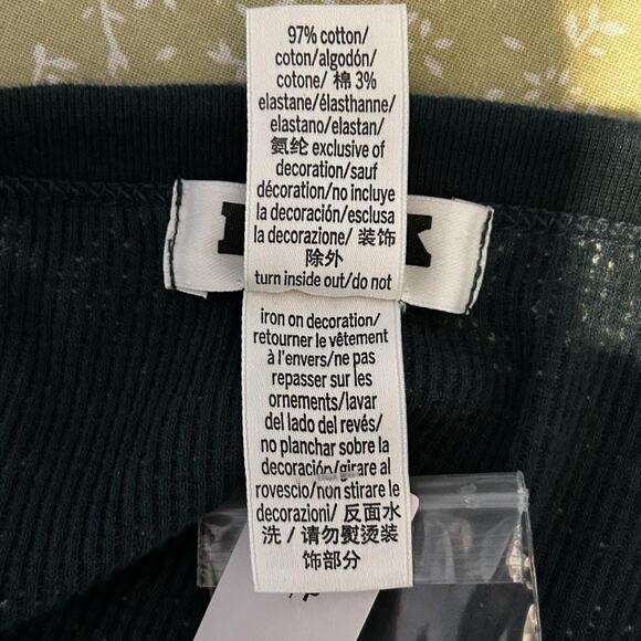 NWT Victoria’s Secret PINK Green Button-Up Cardigan Sweater Small - Picture 6 of 6